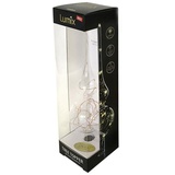 Krinner 76030 Weihnachtsbaumspitze LED Transparent Mundgeblasenes Glas