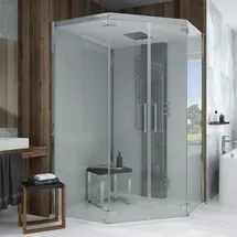 Hoesch Dampfkabine SensePerience mit Duschwanne ohne Antirutsch