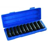 ASTAL, Steckschlüssel + Stecknuss, Druckluft Schlagschrauber Nüsse 1/2 Zoll 10-tlg. Lang