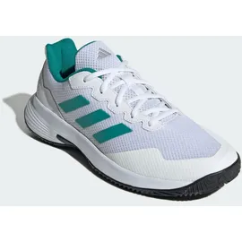 adidas Gamecourt 2.0 Tennis Shoes, FTWR White/Pure Teal/core Black, 46