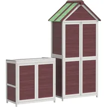 vidaXL Geräteschrank 0,53 x 0,53 m Braun