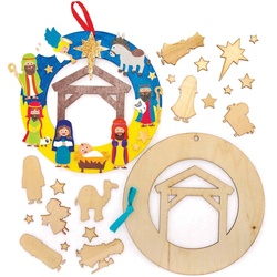Adventskranz-Set aus Holz (pro Set 2) Bastelaktivitäten zu Weihnachten