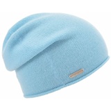 Seeberger Strickmütze Beanie aus 100% Kaschmir blau