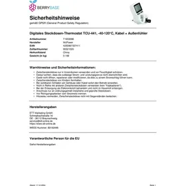 McPower TCU-441 -40-120°C, Kabel + Außenfühler