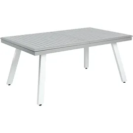 Beliani Gartentisch Set PERETA Hellgrau