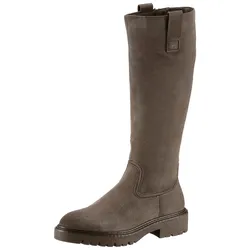 Tamaris Stiefel, Blockabsatz, Langschaft-Stiefel im Antik-Look Tamaris taupe 36