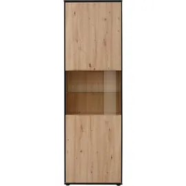 Hela Vitrine Ariana 60 x 38 x 195 cm Schwarz