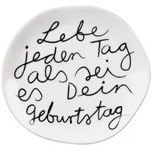 räder Mix & Match Teller "Lebe jeden Tag als sei es dein Geburtstag"