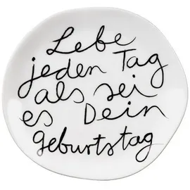 räder Mix & Match Teller "Lebe jeden Tag als sei es dein Geburtstag"