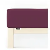 schlafgut Easy Jersey 120 x 200 - 130 x 220 cm purple deep