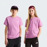 The North Face "TEEN EVOLUTION SIMPLE DOME S/S TEE", Jungen, Gr. M, hushed lavender, Obermaterial: 60% Baumwolle, 40% Polyester, normal, Rundhals, Shirts T-Shirt