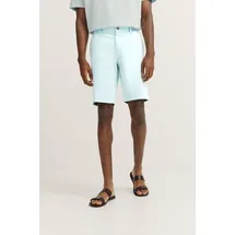 Bugatti Bermudas BUGATTI, Herren, Gr. 52, Normalgrößen, 510, mint, 98% Baumwolle, 2% Elasthan, unifarben, normal, Hosen Bermudas, im lässigen Stil