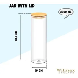 wilmax england Vorratsdose Borosilikatglas 2000 ml
