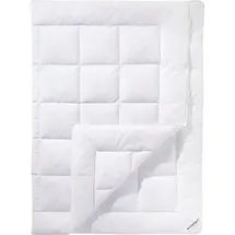 schlafgut Microfaserbettdecke Pure, Bettdecke in 135x200 cm und weiteren Größen, für Sommer oder Winter weiß 155 cm x 220 cm