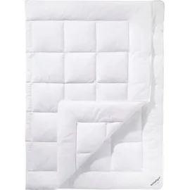 schlafgut Microfaserbettdecke Pure, Bettdecke in 135x200 cm und weiteren Größen, für Sommer oder Winter weiß 155 cm x 220 cm