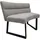 Hti-Living Polsterbank Liron Grau 108 cm