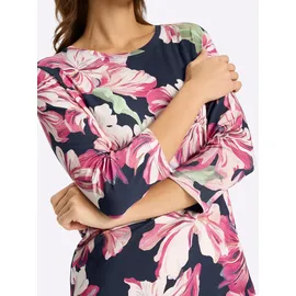 Lady WITT WEIDEN Rundhals-Shirt in marine-magenta-bedruckt | Gr.: 38