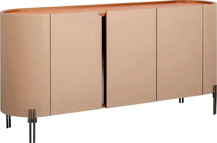 KARE DESIGN Sideboard Tango 70159 Lederoptik Beige