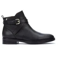 Pikolinos für Damen. W3C-8869 Lederstiefeletten Puertollano schwarz (37), Wohnung, Reißverschluss, Lässig