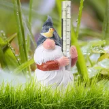 Zwergen-regenmesser Aus Kunstharz Mit Kunststoffschlauch – Regenmesser Für Garten Und Terrasse