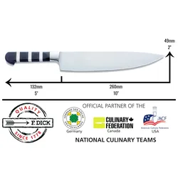 F. DICK Chefmesser, Kochmesser 1905 (Klinge Messer 26 cm, Messerstahl rostfrei, 56 HRC) 81947262