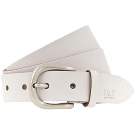 H.I.S. Damengürtel Leder weiß 105