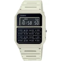 Casio Vintage Taschenrechner-Armbanduhr Weiß/Schwarz 33 mm CA-53WF-8BEF