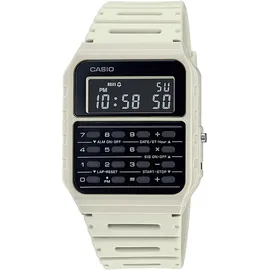 Casio Vintage Taschenrechner-Armbanduhr Weiß/Schwarz 33 mm CA-53WF-8BEF