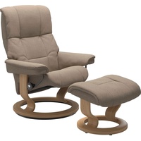 Relaxsessel STRESSLESS Mayfair Sessel Gr. ROHLEDER Stoff Q2 FARON, Classic Base Eiche, Relaxfunktion-Drehfunktion-PlusTMSystem-Gleitsystem, B/H/T: 75 cm x 99 cm x 73 cm, beige (beige q2 faron) Lesesessel und Relaxsessel