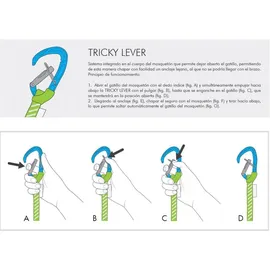 Climbing Technology Tricky Tool Expressschlinge - Green / Blue - 35 cm