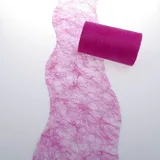 Deko AS GmbH Sizoflor Tischband Wellenschnitt pink ca. 12,5 cm Rolle 25 Meter 60W 019-R