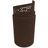 zaun|zu® Sichtschutz Premium gelocht Diamant-Muster für Doppelstabmatten Braun 2,55 m