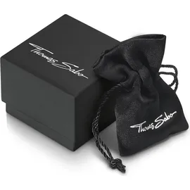 Thomas Sabo Herrenarmband mit schwarzen Onyx-Beads und Kettengliedern aus geschwärztem 925er Sterlingsilber A2088-507-11-L19V Größe 19 cm