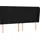 vidaXL Boxspringbett mit Matratze Schwarz 180x200 cm Stoff