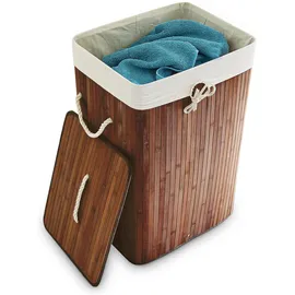 Relaxdays Wäschekorb braun, 1 St.