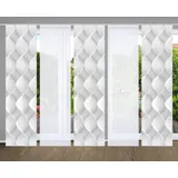 home in green Schiebevorhang ¦ grau ¦ Synthetik ¦ Maße (cm): B: 60 H: 245