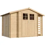 TIMBELA Gartenhaus TIMBELA M389F+M389G 3,28 x 2,06 m Beige