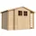 TIMBELA Gartenhaus TIMBELA M389F+M389G 3,28 x 2,06 m Beige