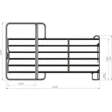Kerbl Stable KERBL Weidepanel mit Tor, 3.60 m