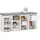 VASAGLE Schuhbank 104 x 48 x 30 cm weiß / weiß