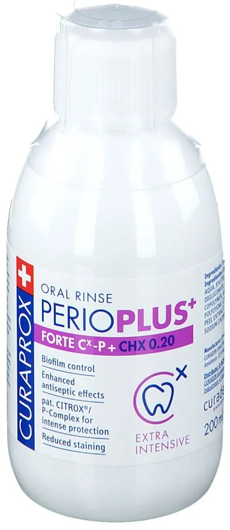 Curaprox Oral Rinse Perio Plus+ Forte Cx-P + CHX 0,20