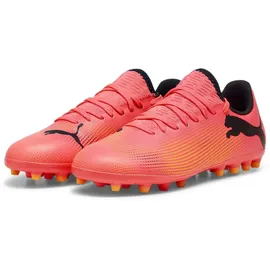 Puma Future 7 Play MG Jr. sunset glow/puma black/sun stream 38