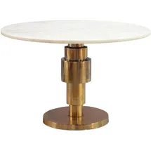 FineBuy Couchtisch in Weiß / Marmor / 60x60x39 | Gr.: onesize