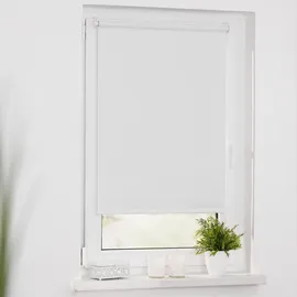 Lichtblick Thermo-Rollo / Verdunkelungsrollo Klemmfix 100 x 150 cm weiß