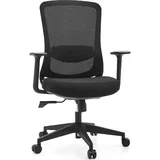 HJH Office Sedito Stoff Schwarz