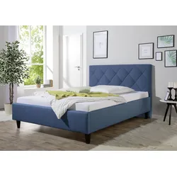 Polsterbett MAINTAL "Rexburg", blau, B:147cm H:107cm L:212cm, Betten, Bettseiten zerlegt, ohne Bettkasten