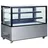 HENDI Arktic Kühlvitrine 233375, silber, 510 Liter, 2 Regalböden, doppelt verglast