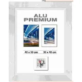 The Wall - the art of framing AG Aluminiumrahmen Quattro silber, 30 x 40 cm