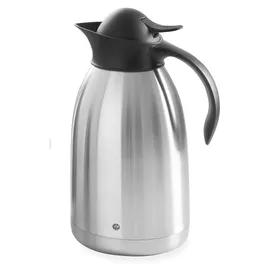 HENDI Isolierkanne schwarz/silber 1,5 l