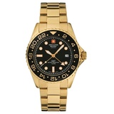 Swiss Alpine Military Quarzuhr 7052.1117SAM Herrenuhr | Goldfarben/Schwarz